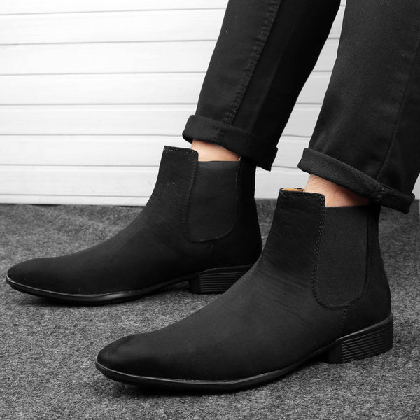 Men's Wedding Wear Chelsea Suede Boots – Elegant Stylish Choice - JACK MARC