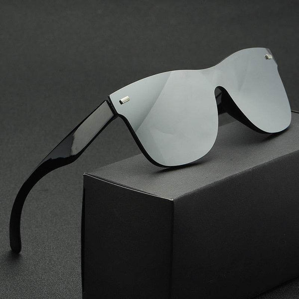 Mirror Rimless Square Sunglasses - SunglassesMart