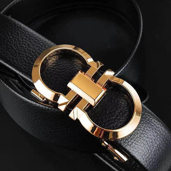 LuxeStride: Men's Exquisite Designer Belt - SunglassesMart