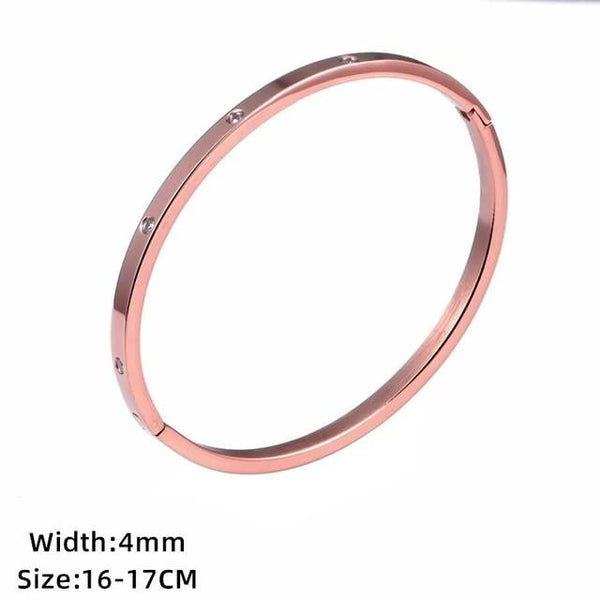 Lustrous Cubic Zirconia Cuff - SunglassesMart