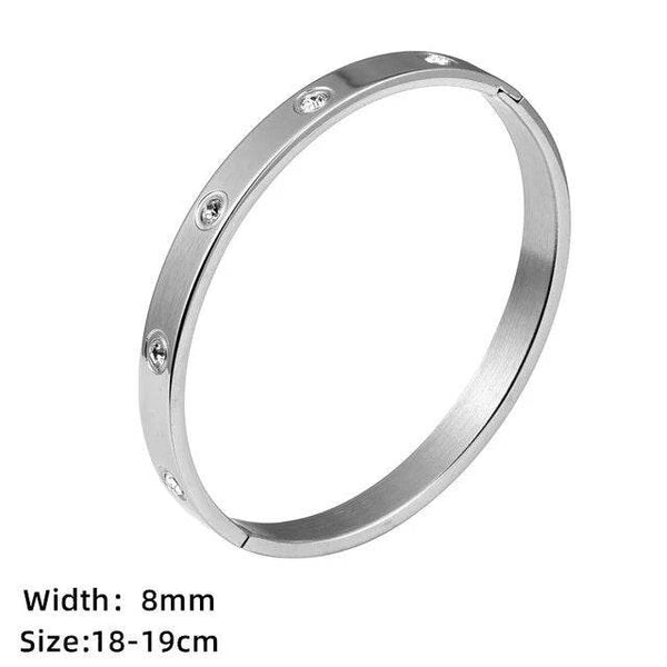 Lustrous Cubic Zirconia Cuff - SunglassesMart