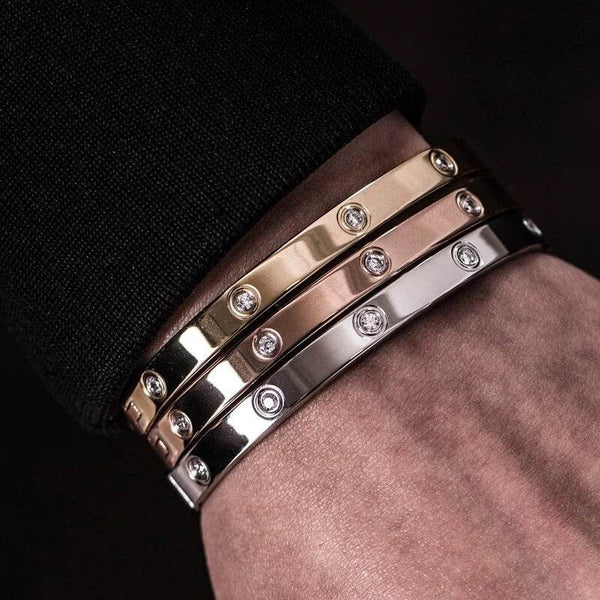 Luxe Titanic Crystal Cuff - SunglassesMart
