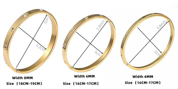 Luxe Titanic Crystal Cuff - SunglassesMart