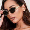 Retro Oval Metal Glasses – Casual Summer Eyewear