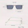 Men's Fashion Copper Alloy Rectangular Glasses - SunglassesMart