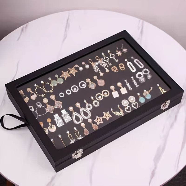 160-Hole Jewelry Organizer Box with Insertable Sponge Inserts - SunglassesMart