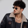 Men’s UV400 Small Square Sunglasses – Classic Metal Frame