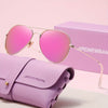 Women’s Stainless Steel Square Fashion Glasses with TAC Lenses - SunglassesMart