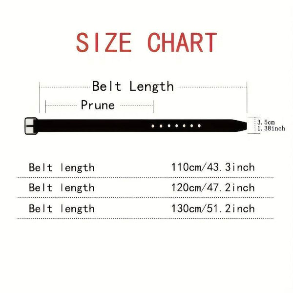Elegant Men's Genuine Leather Belt Golden-Tone Needle Buckle - SunglassesMart
