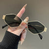 Women’s Retro Rhombus Punk Hip-Hop Metal Frame Fashion Glasses - SunglassesMart