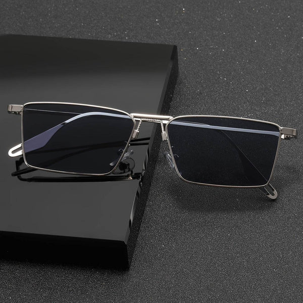 Men's Fashion Copper Alloy Rectangular Glasses - SunglassesMart