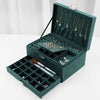 Luxury Velvet Jewelry Organizer Box with Drawers - SunglassesMart