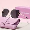 Chic Rimless Women's Glasses with Case – Simple, Retro & Elegant - SunglassesMart