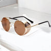 Double Bridge Steampunk Vintage Cap Sunglasses - SunglassesMart