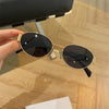 Retro Oval Metal Glasses – Casual Summer Eyewear