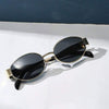 Retro Oval Metal Glasses – Casual Summer Eyewear