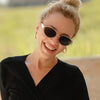 Retro Oval Metal Glasses – Casual Summer Eyewear