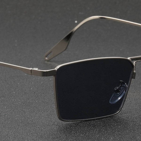 Men's Fashion Copper Alloy Rectangular Glasses - SunglassesMart