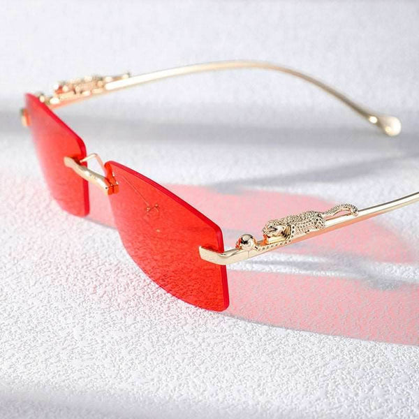Rimless Rectangle Sunglasses - SunglassesMart