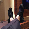 Elegant And Classy Shiny Formal Suede Shoes - SunglassesMart