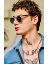 The Tea Oval Black Sunglass - SunglassesMart