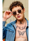 The Tea Oval Black Sunglass - SunglassesMart