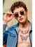 The Tea Oval Black Sunglass - SunglassesMart