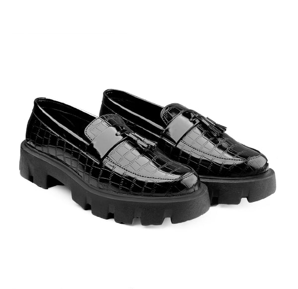 Vegan Leather Trendy Slip-On Sneakers for Men | British Casual Loafers