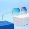 Pilot Ocean Blue Reflector - SunglassesMart