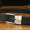 Italian Genuine Leather Men's Belt with Pin Buckle - SunglassesMart