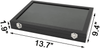 SUNGLASSES MART Luxury 24-Grid Velvet Jewelry Organizer with Glass Lid & Lock - SunglassesMart