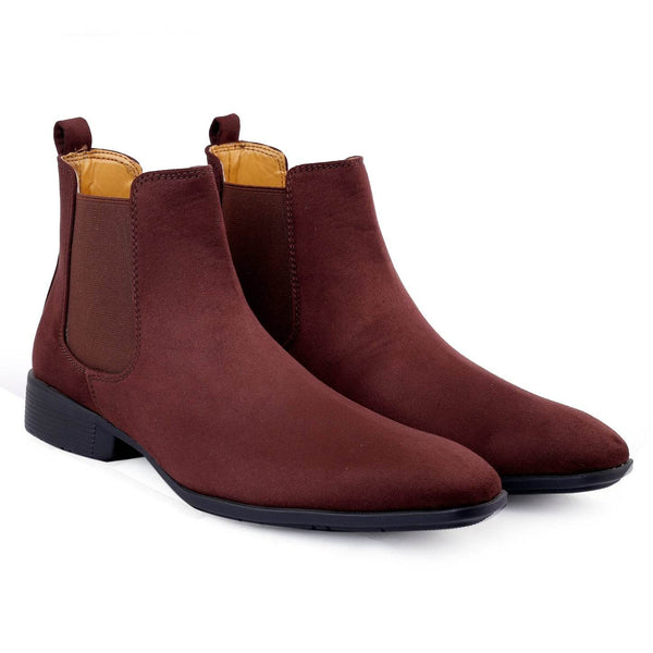 Men's Wedding Wear Chelsea Suede Boots – Elegant Stylish Choice - JACK MARC