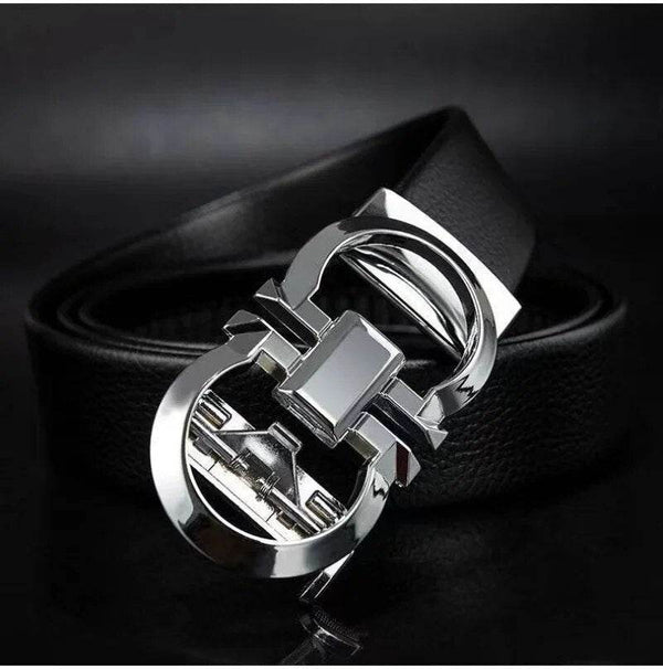 Sunglasses Mart Men's Automatic Leather Business Waistband Belt - SunglassesMart