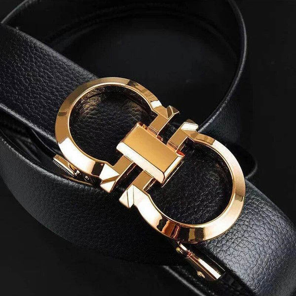 Sunglasses Mart Men's Automatic Leather Business Waistband Belt - SunglassesMart