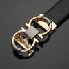 Sunglasses Mart Metal Design Auto Buckle Designer Genuine Leather Belt For Men - SunglassesMart