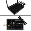 SUNGLASSES MART Luxury 24-Grid Velvet Jewelry Organizer with Glass Lid & Lock - SunglassesMart