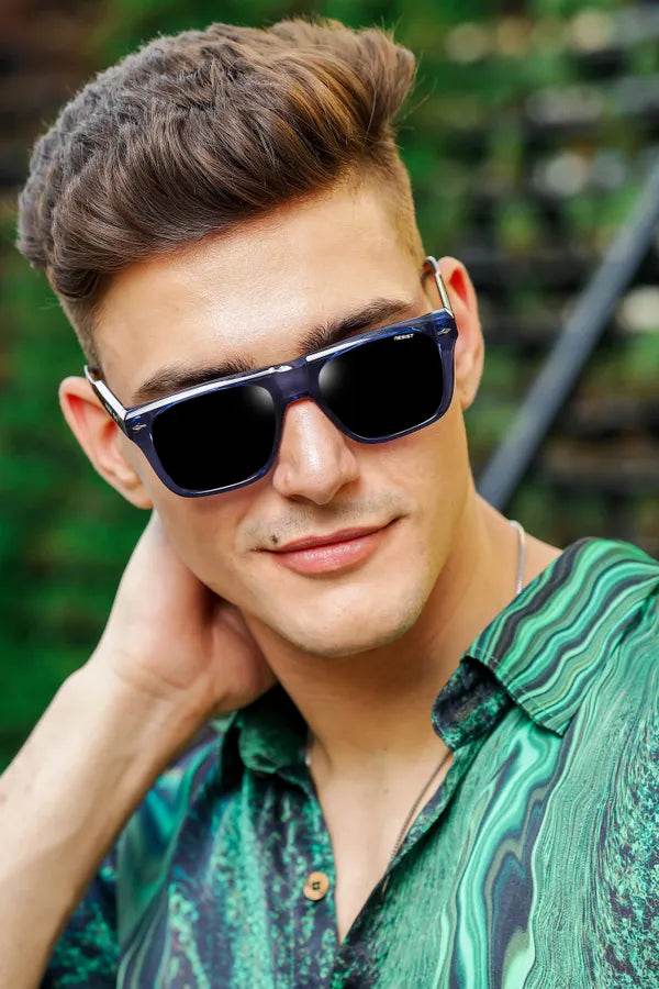 Crystal Blue Wayfarer - SunglassesMart