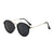Fashion Round Metal Frame Mirror Sunglasses - SunglassesMart
