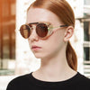 Double Bridge Steampunk Vintage Cap Sunglasses - SunglassesMart