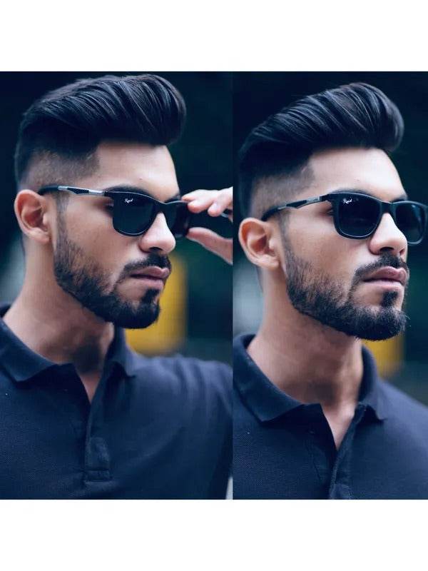 Classic Black Wayfarer Sunglasses – Toughened Glass Lens | UV Protection | Unisex - SunglassesMart