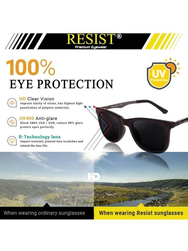 Classic Black Wayfarer Sunglasses – Toughened Glass Lens | UV Protection | Unisex - SunglassesMart