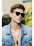 Hot Small Black Rectangle Sunglass - SunglassesMart