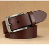 Men's genuine high quality leather belt formal and casual wear - SunglassesMart
