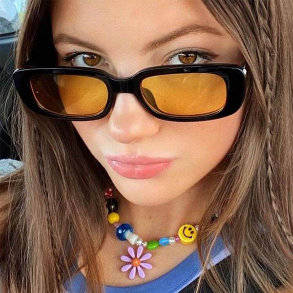 Lucas Yellow Rectangle - SunglassesMart