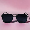 Jacques Black Rectangle Sunglasses - SunglassesMart