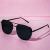Jacques Black Rectangle Sunglasses - SunglassesMart