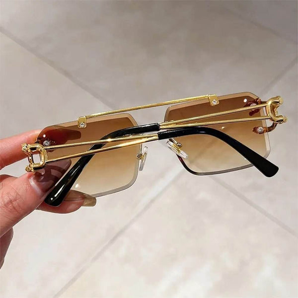 Rimless Cheetah Sunglasses - SunglassesMart