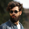 Vintage Retro Polarized Round Steampunk Sunglasses - SunglassesMart