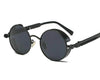 Vintage Retro Polarized Round Steampunk Sunglasses - SunglassesMart