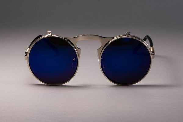 Vintage Round Flip Up Sunglasses For Men And Women - SunglassesMart